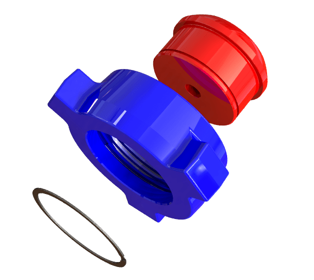 Blanking Cap, 2” 1502 M, 1/2" NPT Tap, 15000 psi, STD Service