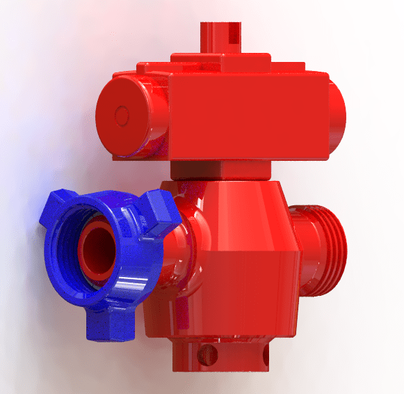 PLUG VALVE 2" * 2" 1502 PNEUMATIC ACTUATED (ESD)
