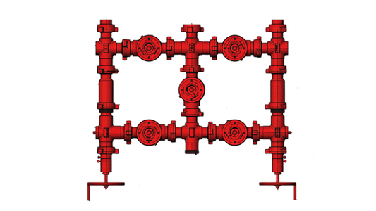 3" FIG. 1502 - 5 VALVES, 2 CHOKE MANIFOLD