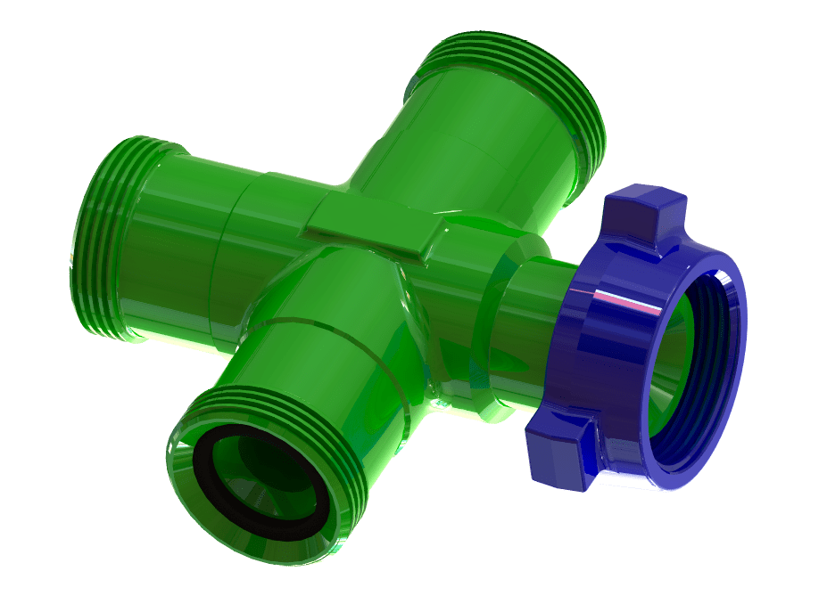 Cross 2" 1502 F(Thread) X F(Thread) X F(Thread) X M(Wing) Sour Service