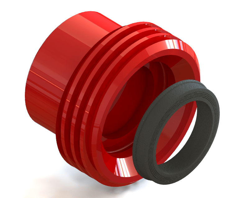 Blanking Cap, 4” 1502 F, 1/2” NPT Tap, 15000 psi, STD Service