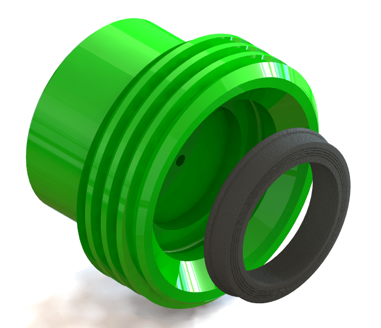 2" FIG 1502 FEMALE BLIND (THREAD) WITH 9/16 AUTOCLAVE SOUR SERVICE