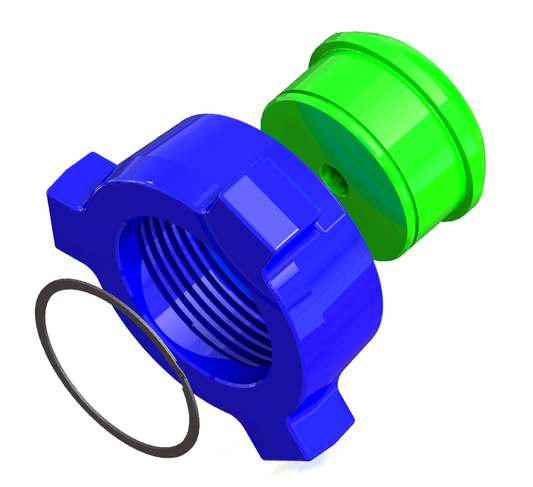 Blanking Cap, 4” 1502 M, 1/2” NPT Tap, 10000, Sour Service