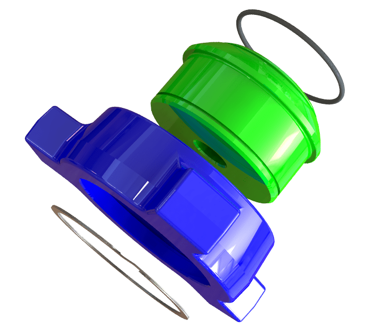 Blanking Cap, 4" 206 M, Autoclave Tap, 2000 psi, Sour Service