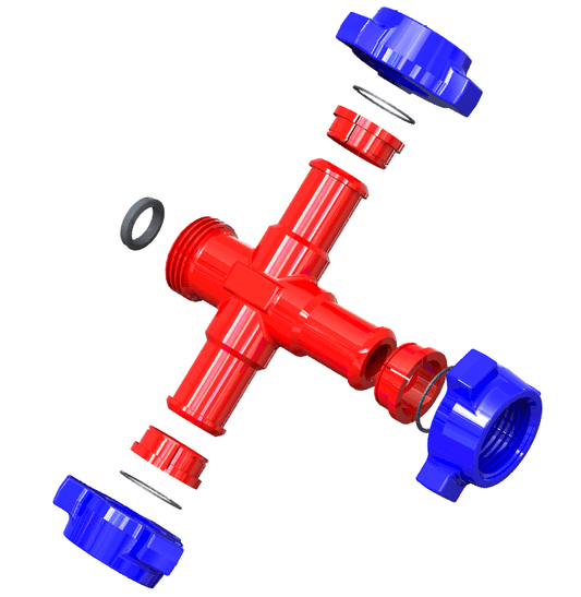 Cross , 3 " 1502 M (wing )x M (wing ) x M (wing ) x F (thread)  Standard ,15000 PSI