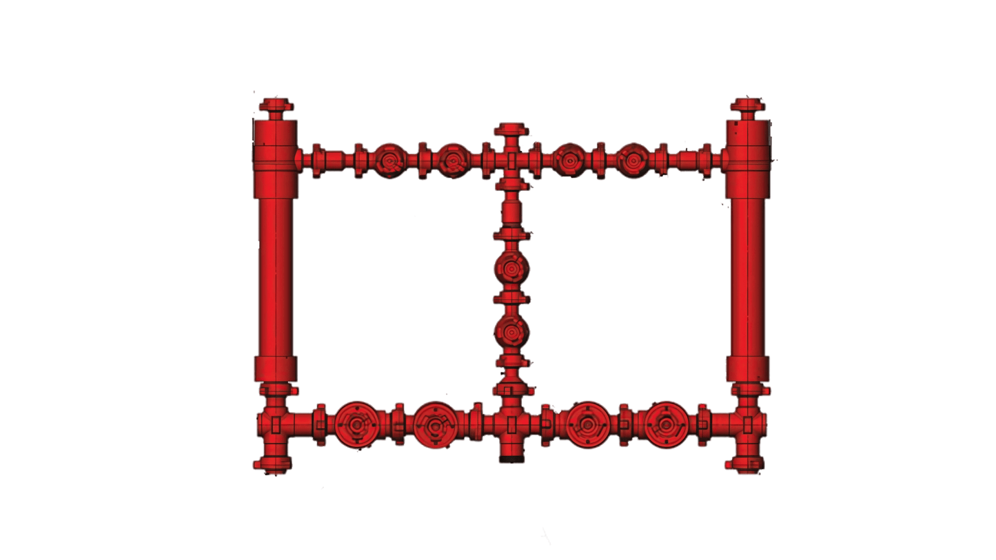 3" x 2" 10-Valve Trash Catcher Manifold